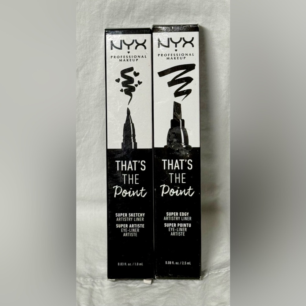 NYX That’s The Point Super Sketchy & Super Edgy Black Artistry Eye Liner Duo